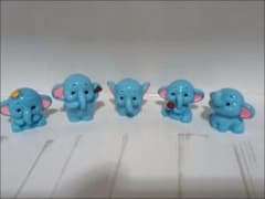 ハンドメイド デコレーションパーツ ゾウ 5個セットのサムネイル