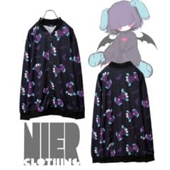 NieR UNISEX BLACK ZIP OUTER【ACT CUTE】