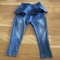 とりさん様専用　プティマイン 90㎝ ストレッチフリルデニムのサムネイル