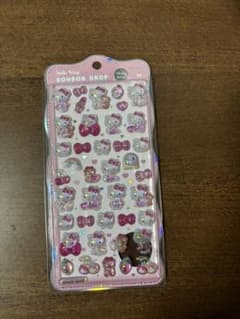 お**様 ハローキティ ボンボンドロップシール ピンク churukiraのサムネイル