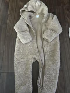 baby GAP ベージュ フリースロンパース 6-18ヶ月のサムネイル