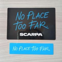 SCARPA ステッカー No Place Too Far 2枚セット