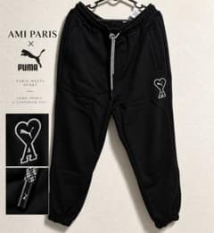 PUMA × AMI PARIS コラボ スウェットパンツ ブラックのサムネイル