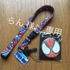 【 USJ スパイダーマン       ネックストラップ ＆ バッチ 】のサムネイル