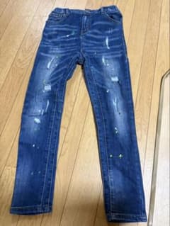 アダムスジャグラーキッズ ペイント加工 デニムパンツのサムネイル
