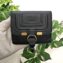 クロエ 二つ折り財布 マーシースクエアウォレット ブラック MARCIE