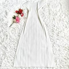 大きいサイズ✨美品 PLEATS PLEASE ロングワンピース Aライン XL 新品 プリーツプリーズ ロングワンピース ティアード ドッキング A