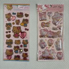 ハローキティ キラキララインストーンシール／キラキラカプセルシール　セットのサムネイル