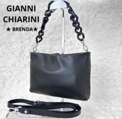 極美品】GIANNI CHIARINI BRENDA 2WAY レザーバッグ黒 - メルカリ