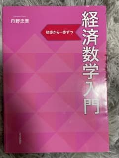経済数学入門 初歩から一歩ずつのサムネイル