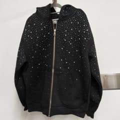 VYBES スパンコール ブラック パーカー VYBES スパンコール ブラック パーカー - メルカリ