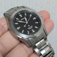SEIKO ブライツ 5B21-0AA0 チタンモデル カーボン文字盤 電池新品 