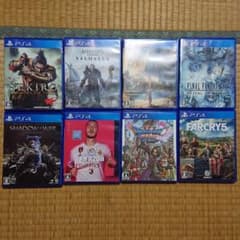 PS4ソフト 8本セットのサムネイル