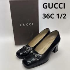 GUCCI グッチ 36C 1/2 ホースビットパンプス 黒 ブラック 23.5 - メルカリ