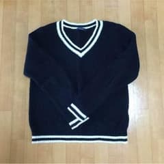 chocol raffine robe ニット ネイビーのサムネイル