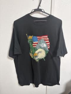 新品未使用 ノースフェイス 米建国250年限定 星条旗 Tシャツ XXL 黒のサムネイル