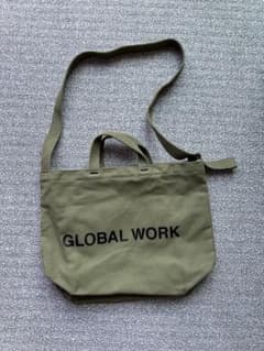 GLOBAL WORK 2WAY ショルダーバッグ カーキのサムネイル