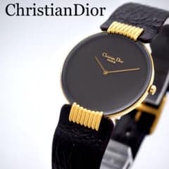 405 稼動【美品】クリスチャンディオール 時計 ブラックムーン