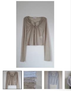 【新品】VALLAN Gather Sheer Topsのサムネイル