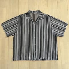 【JOURNAL STANDARD】オープンカラーシャツ ストライプ モノトーンのサムネイル