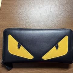 本日限定！！お値下げいたします！Fendi FFロゴ 長財布 ブラック/イエロー FENDI モンスター 長財布 ブラック イエロー - メルカリ