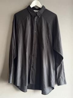 STILL BY HAND シルク混合シャツ チャコールグレー 48 - メルカリ