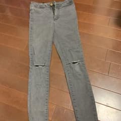 zara girl 134 ブラックデニム　スキニーのサムネイル