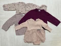 【Petit Bateau 】【petit main】 【H&M】秋服４点セットのサムネイル