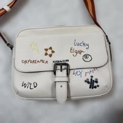 COACH 刺繍ショルダーバッグ ホワイトのサムネイル