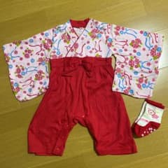 袴ロンパース 女の子 80のサムネイル