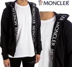 Moncler 黒 フード付きパーカー 店舗領収書あり - メルカリ