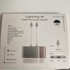 Lightning to HDMI VGA Audio 変換アダプター P32のサムネイル