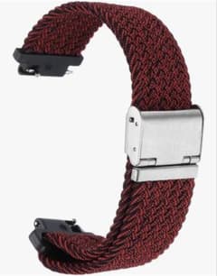 伸縮性 編み込み スマートウォッチバンド 20mm 赤のサムネイル