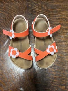 BIRKENSTOCK キッズ サンダル 花柄 オレンジのサムネイル