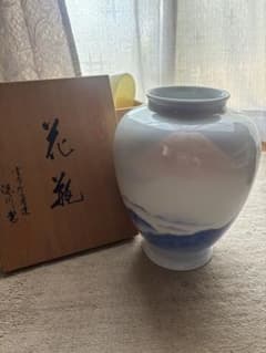 宮内庁御用達 深川製磁 花瓶 富士山 磁器 - メルカリ