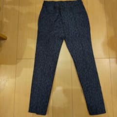 RU JEANS ネイビー レオパード スラックス Mのサムネイル