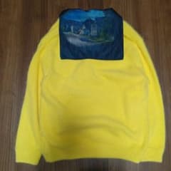 Namacheko 20-21aw カーディガン アンゴラ　シルク　黄色 Namacheko 20-21aw カーディガン アンゴラ シルク 黄色 - メルカリ