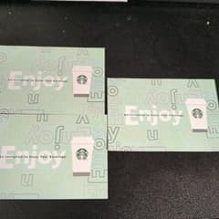 スターバックス ドリンクチケット 3枚セット スタバ Starbucksのサムネイル