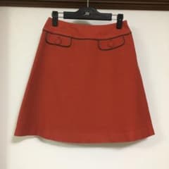 ☆☆値下げしました☆☆ Vis  オレンジ ミニスカートのサムネイル
