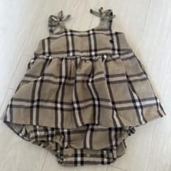 チェック柄 ロンパース ワンピース 70cm POLOのサムネイル