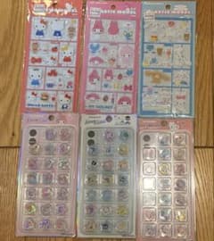 サンリオ キャラクターシール まとめ売り 6枚セットのサムネイル