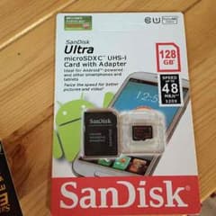 SanDisk のマイクロSD 128GBのサムネイル