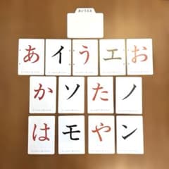 ♫家庭保育園♫たのしい絵カード あいうえおカード 知育玩具のサムネイル