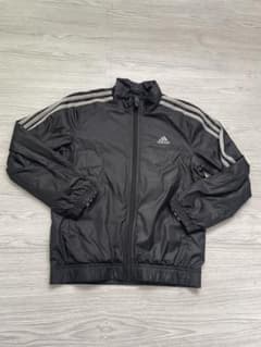 adidas ナイロンジャケット ブラック　【130】のサムネイル