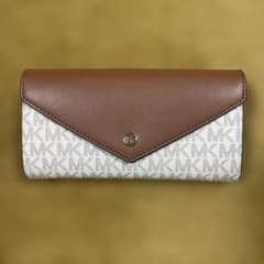 未使用級】 MICHAEL KORS 長財布 JET SET MKシグネチャー - メルカリ
