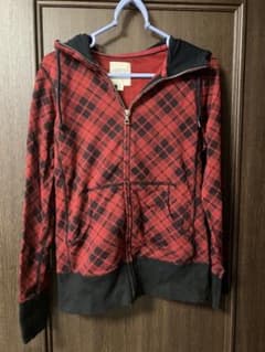キリショー着用 チェック柄 ジップアップパーカーのサムネイル