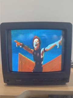 SANYO　C-14D6　ブラウン管テレビ CRT 変換アダプター付き No.6 SANYO C-14D6 ブラウン管テレビ 本体 - メルカリ
