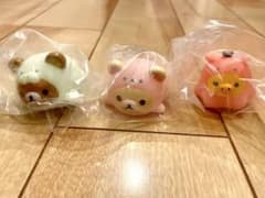 リラックマ ガチャガチャ マスコットライト 3点セットのサムネイル