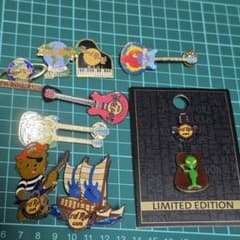 ハワイ ハードロックカフェ ピンバッジ ピンズ 9個セット ホノルルマウイコナ ハワイ ハードロックカフェ ピンバッジ ピンズ 9個セット