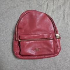 COACH コーチ レザー リュック バックパック レッドのサムネイル
